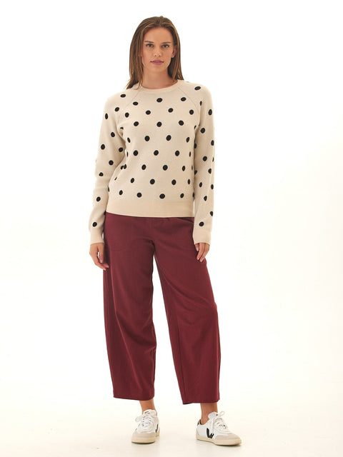 Deandra Polka Dot Cozy Sweater