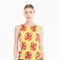 Débardeur col rond cachemire jaune fluo imprimé floral femme - KELLY 26-col rond femme-Studio Cashmere8-S-M-SC8-01107-jaune fluo/imprimé-Urbanheer