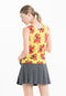 Débardeur col rond cachemire jaune fluo imprimé floral femme - KELLY 26-col rond femme-Studio Cashmere8-S-M-SC8-01107-jaune fluo/imprimé-Urbanheer
