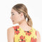 Débardeur col rond cachemire jaune fluo imprimé floral femme - KELLY 26-col rond femme-Studio Cashmere8-S-M-SC8-01107-jaune fluo/imprimé-Urbanheer