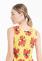 Débardeur col rond cachemire jaune fluo imprimé floral femme - KELLY 26-col rond femme-Studio Cashmere8-S-M-SC8-01107-jaune fluo/imprimé-Urbanheer