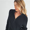 Debbie Half-Zip Sweater Black-Sweater-AEMI + CO-S-Urbanheer