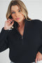 Debbie Half-Zip Sweater Black-Sweater-AEMI + CO-S-Urbanheer