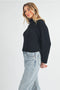 Debbie Half-Zip Sweater Black-Sweater-AEMI + CO-S-Urbanheer