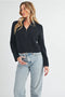 Debbie Half-Zip Sweater Black-Sweater-AEMI + CO-S-Urbanheer