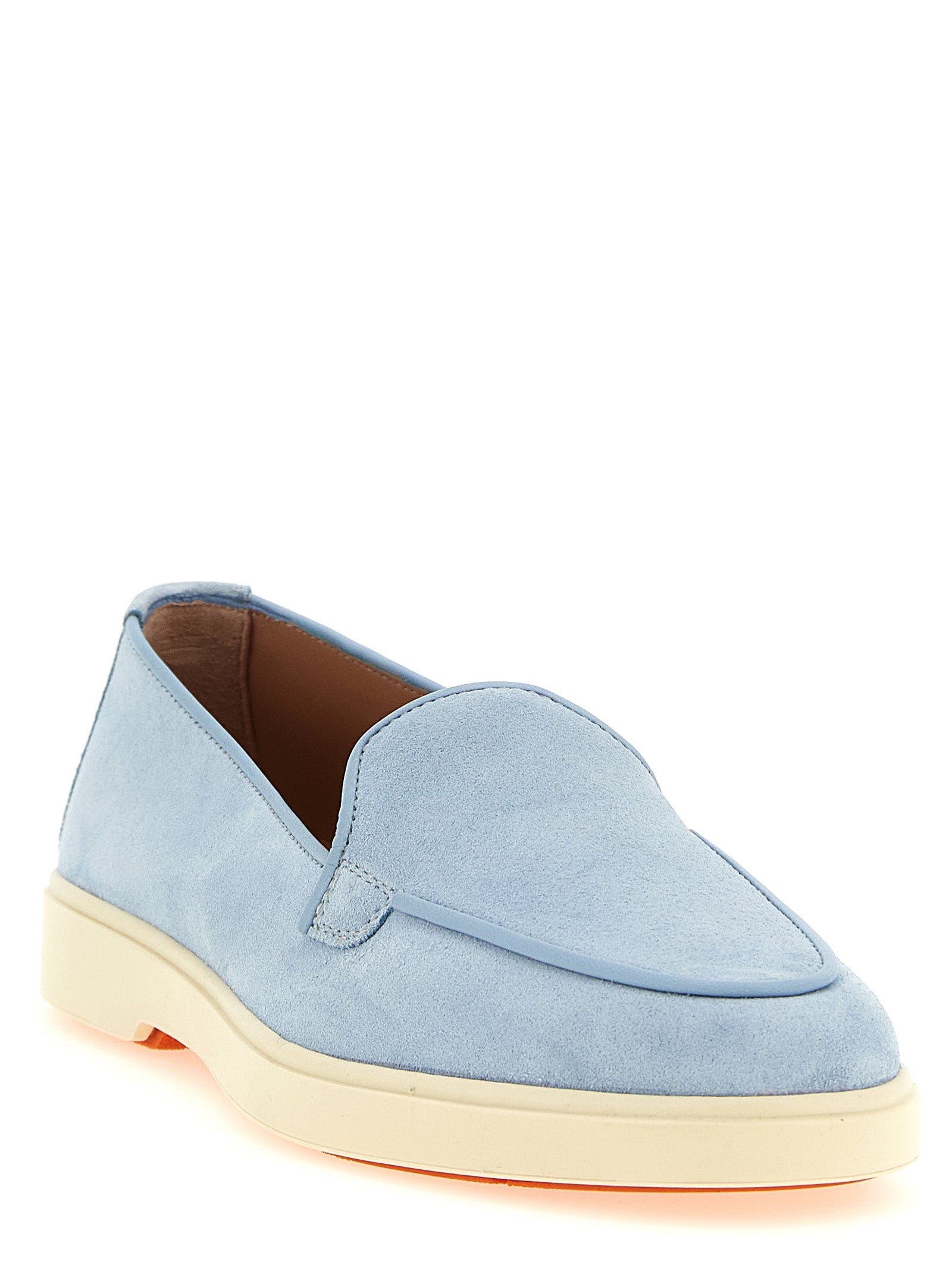 Debora Suede Loafers with Rubber Sole