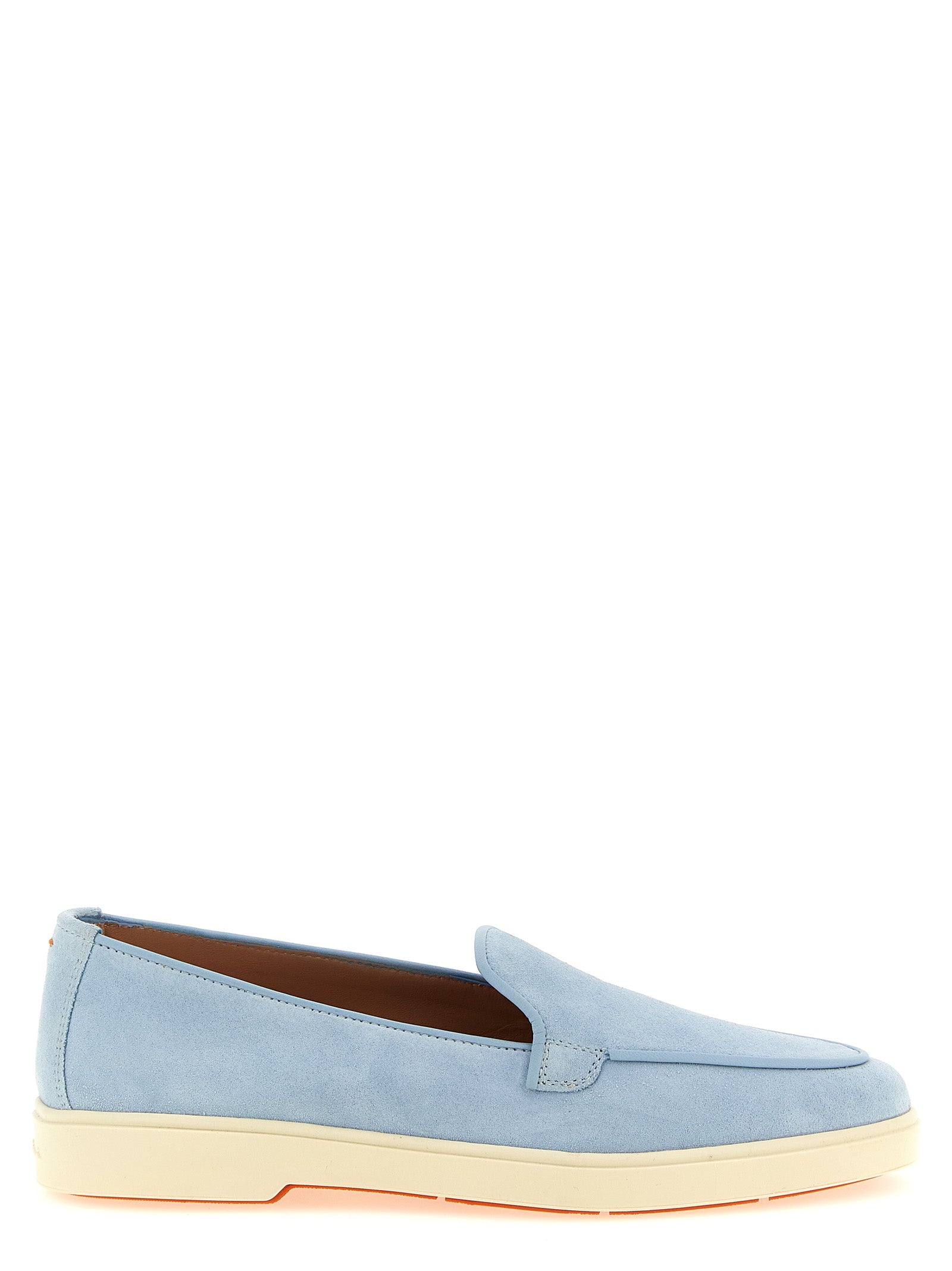 Debora Suede Loafers with Rubber Sole