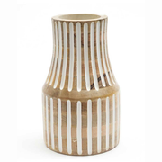 Decorative Handcrafted Accent Wood Vase for Living