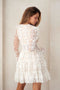 Deep V-Neck Lace Tiered Dress White-Dress-Endless Blu-S-White-Urbanheer