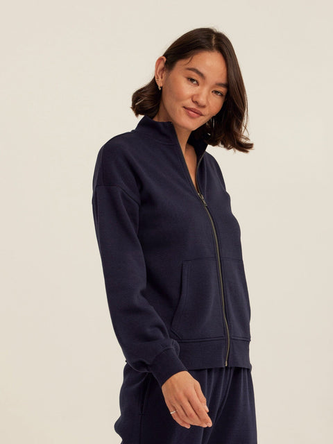 Delacey Triblend Fleece Zip Jacket