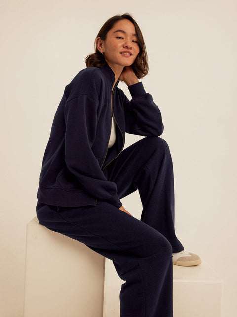 Delacey Triblend Fleece Zip Jacket