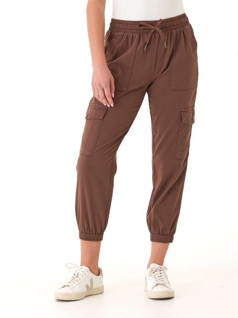 Delilah Stretch Twill Cargo Jogger 27"