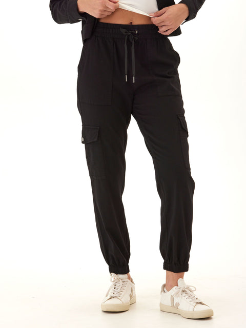 Delilah Stretch Twill Cargo Jogger 27"