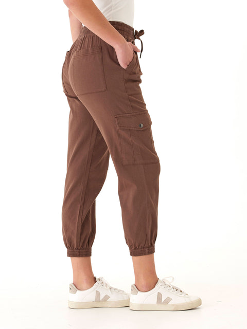 Delilah Stretch Twill Cargo Jogger 27"