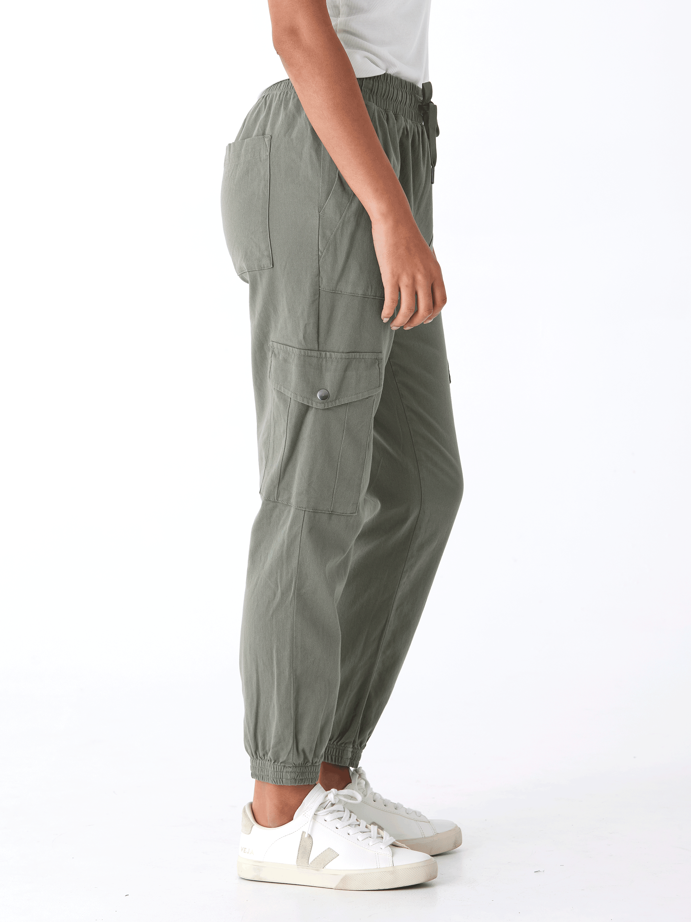 Delilah Stretch Twill Cargo Jogger 27"