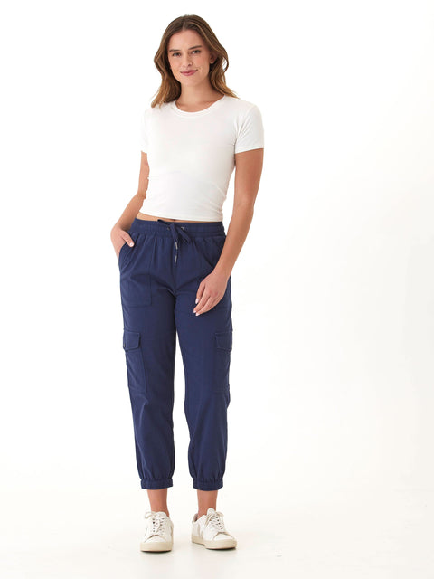 Delilah Stretch Twill Cargo Jogger 27"