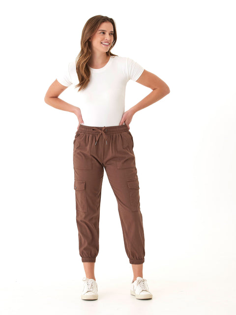 Delilah Stretch Twill Cargo Jogger 27"