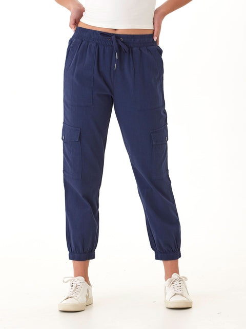 Delilah Stretch Twill Cargo Jogger 27"