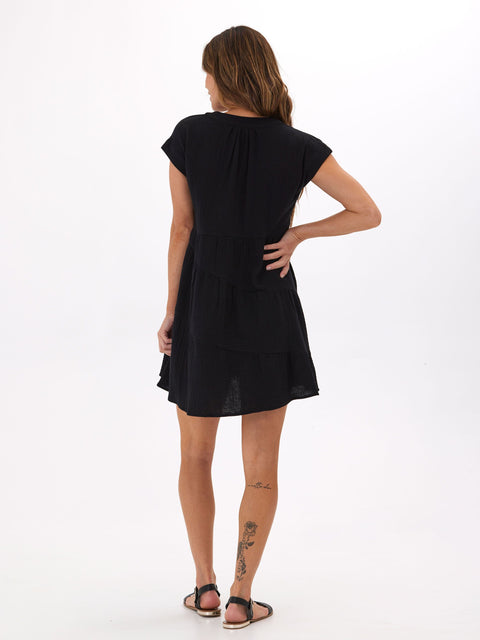 Delphine Gauze Asymmetrical Dress