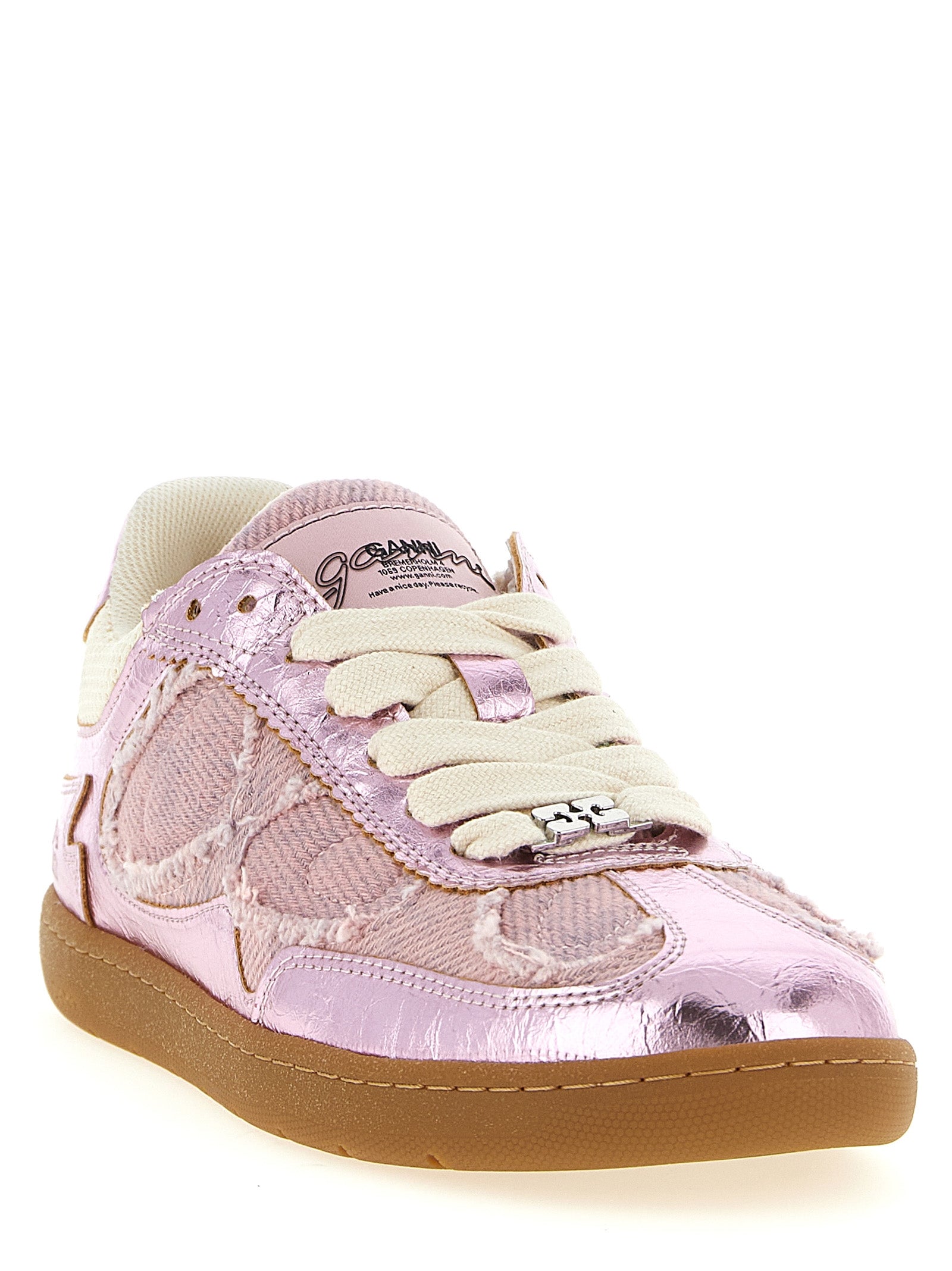 Denim-Effect Sneakers with Comfortable Sole for Everyday Wear