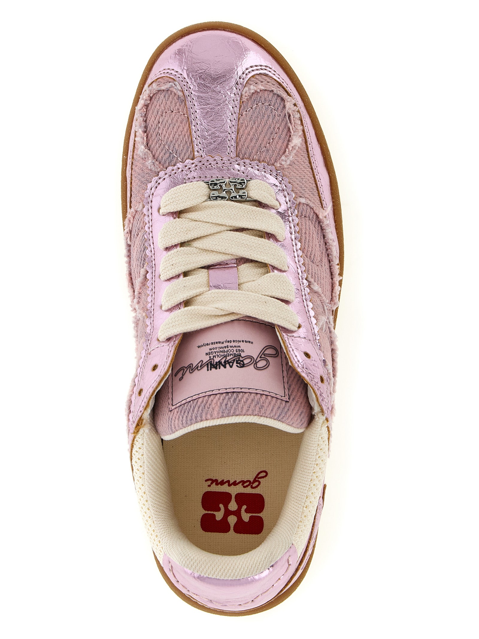 Denim-Effect Sneakers with Comfortable Sole for Everyday Wear