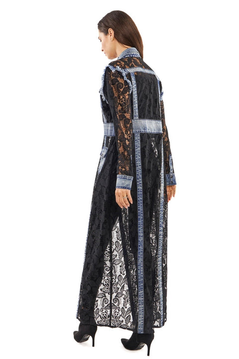 Denim Lace Duster Jacket-Jacket-Adore-S-Urbanheer
