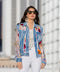 Denim Lace Jacket with Floral Embroidery-Jacket-Adore-S-Urbanheer
