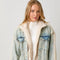 Denim Mixed Sherpa Jacket-Jacket-Mystree-S-Cream/Denim-Urbanheer