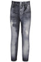 Denim Print Leggings-Leggings-Hannah Banana-12M-Blk Multi-Urbanheer