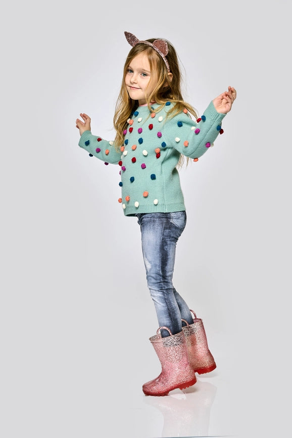 Denim Print Leggings-Leggings-Hannah Banana-12M-Blk Multi-Urbanheer