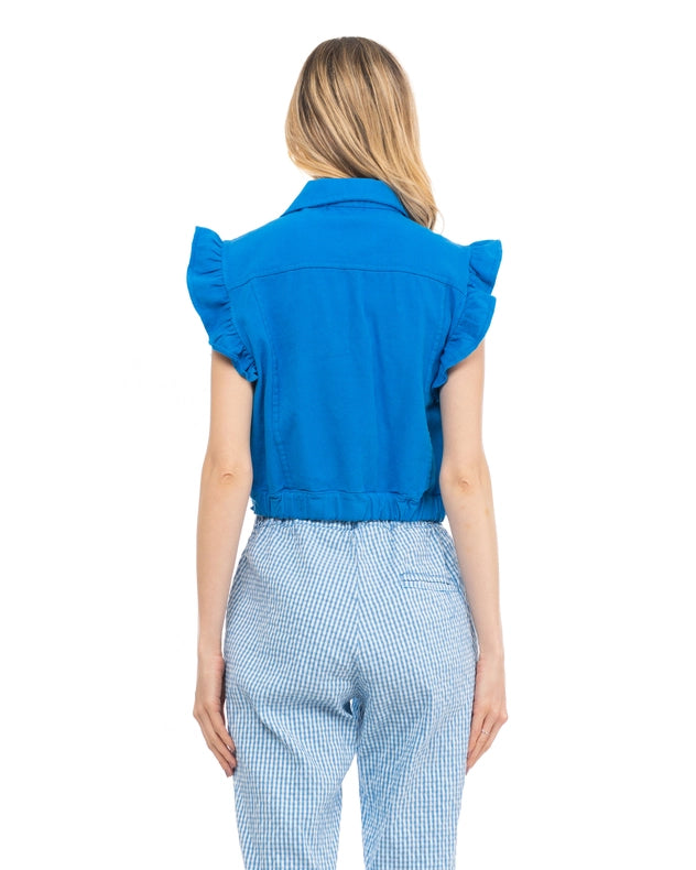 Denim Vest Blue-Vests-Tantra-S-Urbanheer