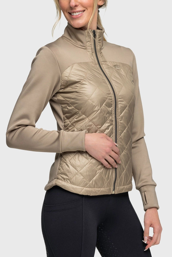 Desert Quilted Front Full Zip Jacket-Jackets-Bluivy-XXS-Urbanheer
