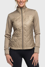 Desert Quilted Front Full Zip Jacket-Jackets-Bluivy-XXS-Urbanheer