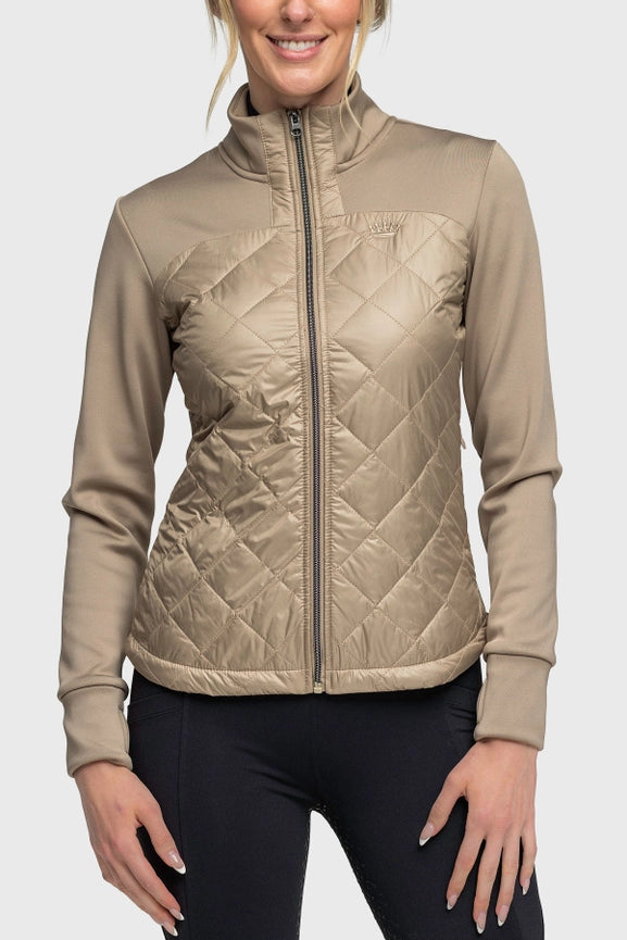 Desert Quilted Front Full Zip Jacket-Jackets-Bluivy-XXS-Urbanheer