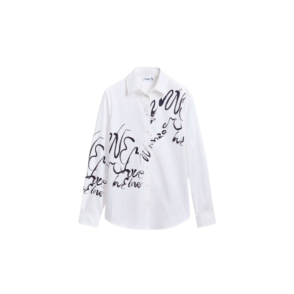Desigual Designer White Cotton Shirt