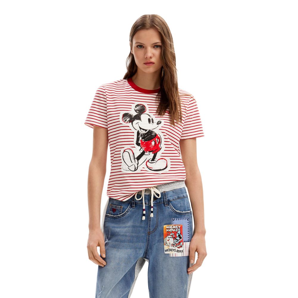 Desigual Mickey Mouse Cotton Top-DESIGUAL-XL-Urbanheer