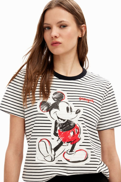 Desigual Mickey Mouse Cotton Top-DESIGUAL-M-Urbanheer