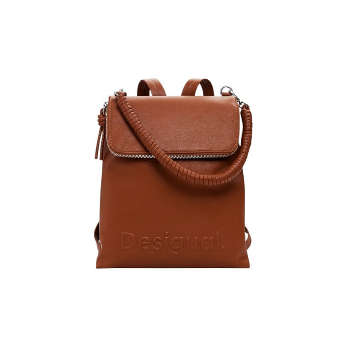 Desigual Women Bag-Accessories Bags-Desigual-brown-Urbanheer