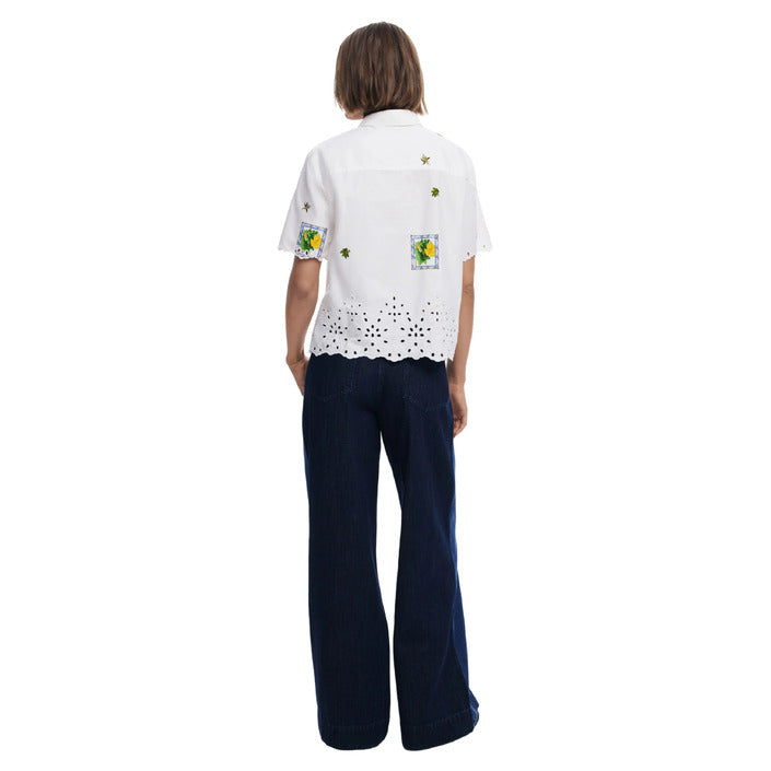 Desigual Women Shirt-Clothing Shirts-Desigual-white-XS-Urbanheer