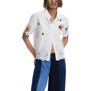 Desigual Women Shirt-Clothing Shirts-Desigual-white-XS-Urbanheer