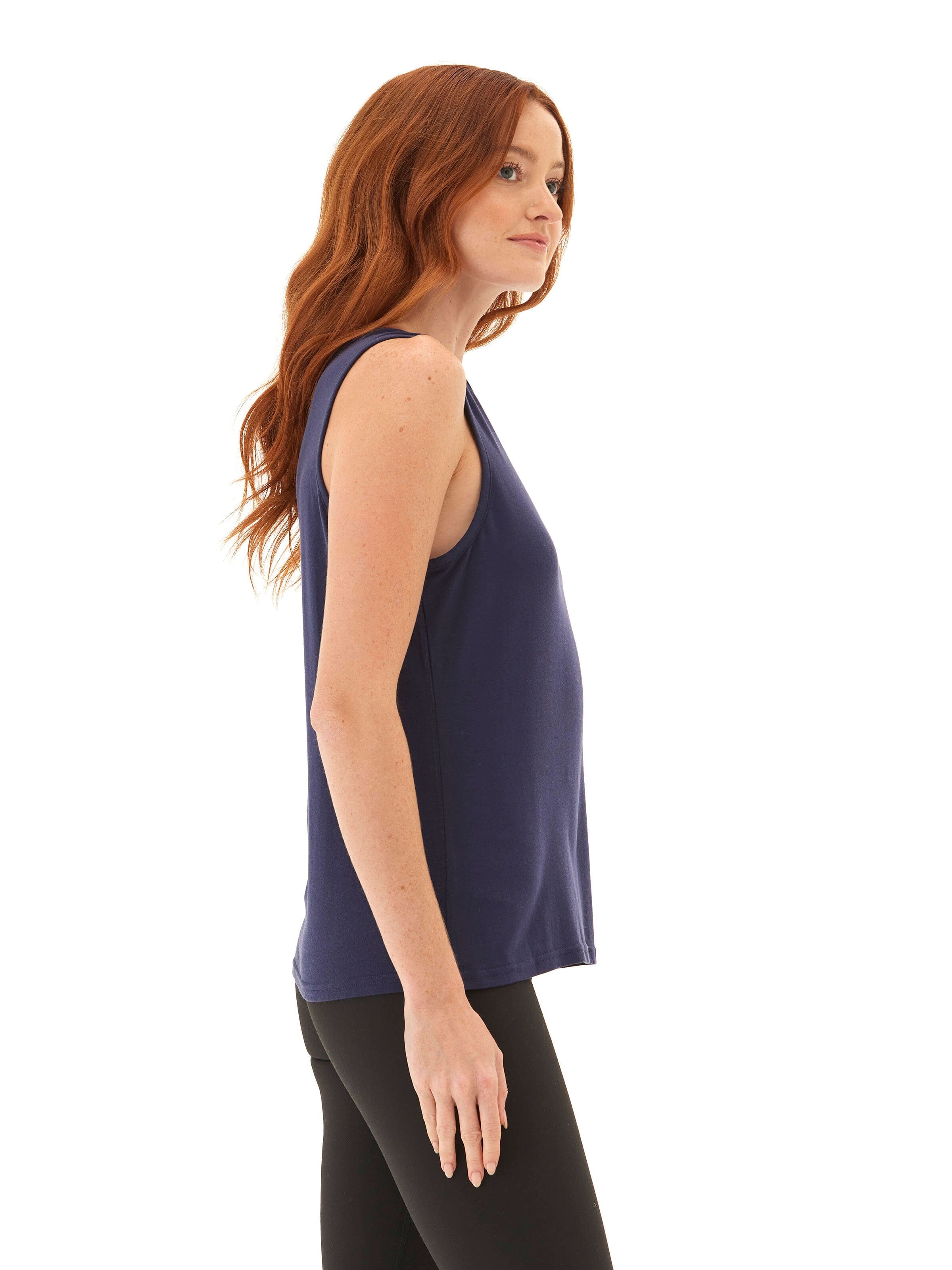 Desirae Tencel Jersey Twist Shoulder Tank