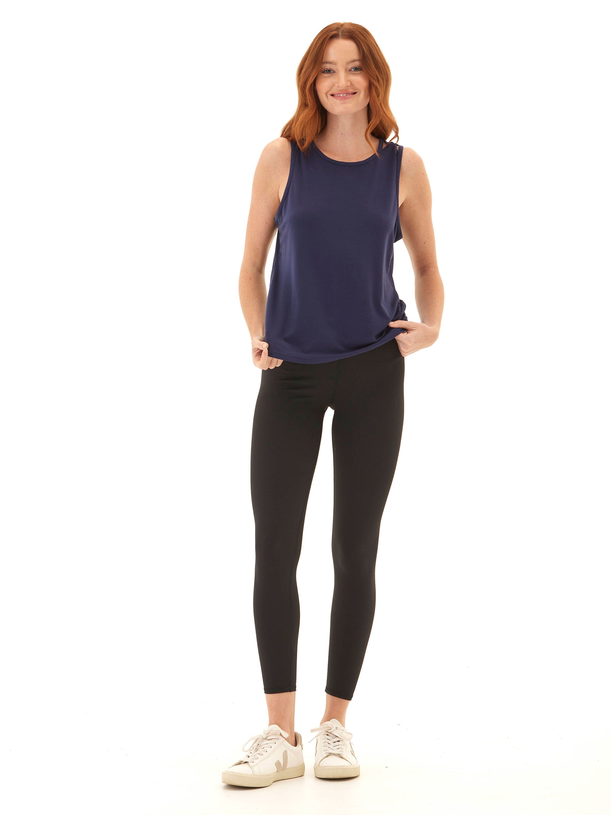 Desirae Tencel Jersey Twist Shoulder Tank