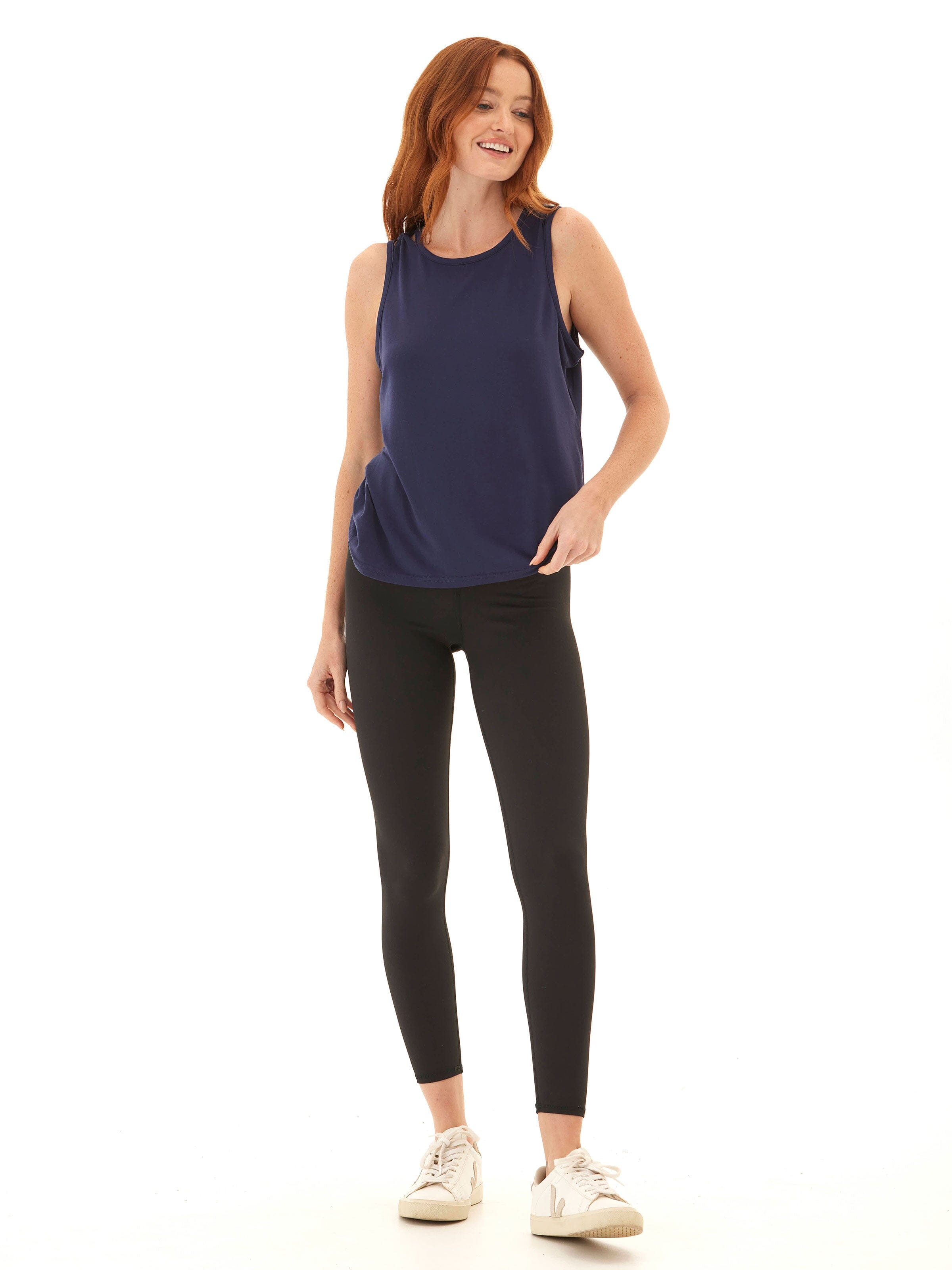 Desirae Tencel Jersey Twist Shoulder Tank