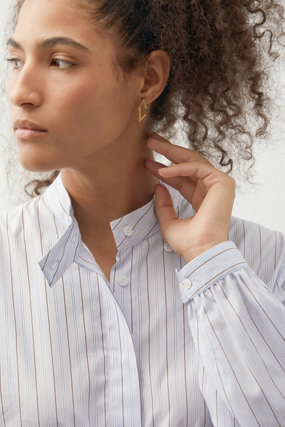 Detail-Collar Shirt Blue High Tide Stripes-Shirt-A LINE-XXS/XS-Blue High Tide Stripes-Urbanheer