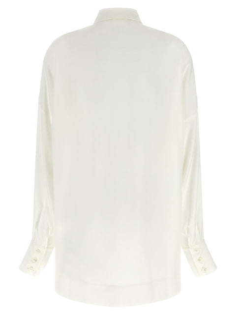 Di.la3 Pari' White Jabot Shirt
