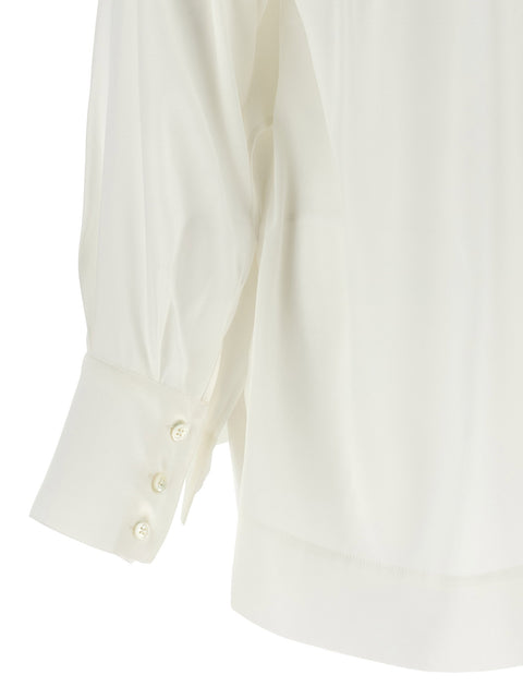 Di.la3 Pari' White Jabot Shirt