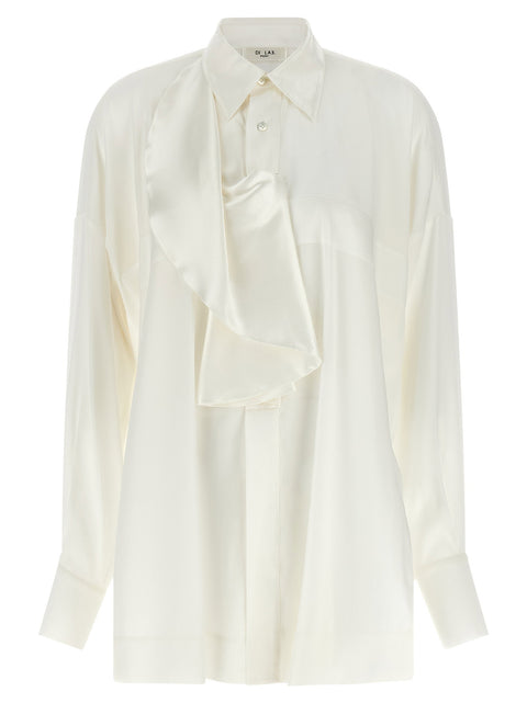 Di.la3 Pari' White Jabot Shirt