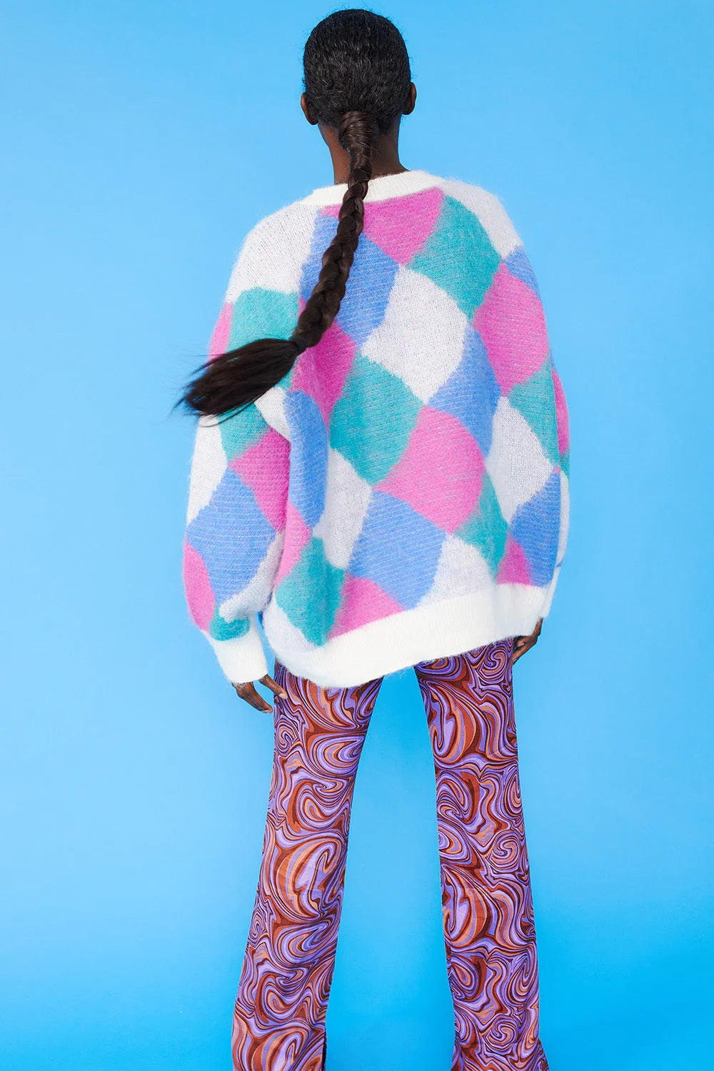 Diamond Design Cashmere Cream Jumper-Tops-Buy Me Fur Ltd-One Size-Cream-Cashmere-Urbanheer