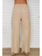 Diamond Lace Waistband Wide Leg Linen Pants Earth Beige-Pants-MILIO MILANO-XS-Earth Beige-Urbanheer