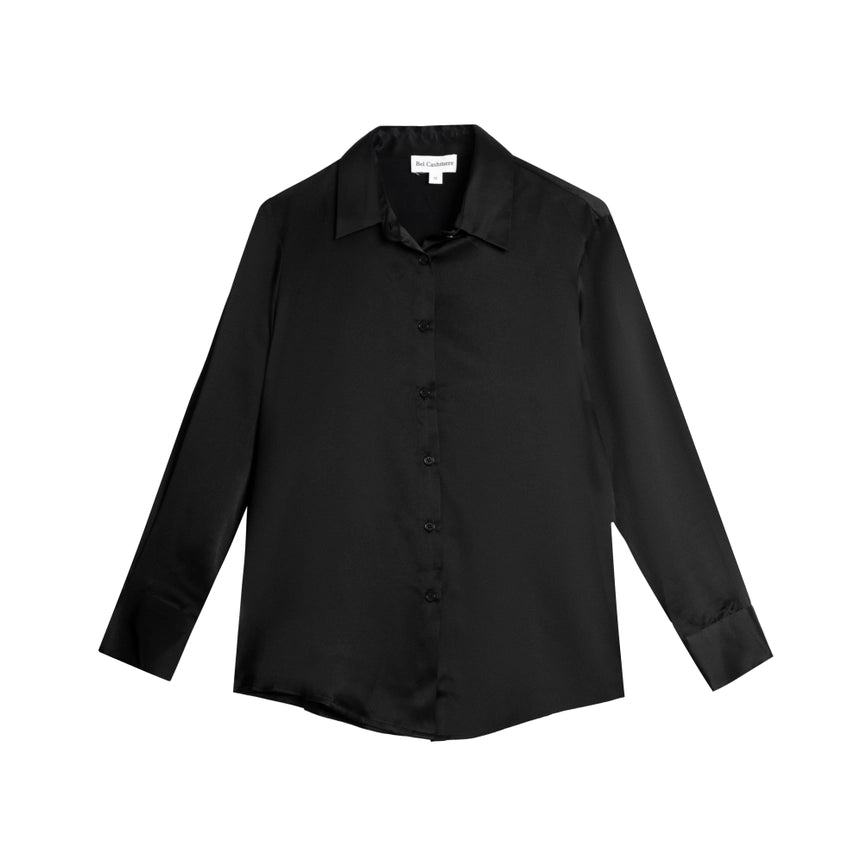 Diana Silk Blouse in Black-Blouse-Bel Cashmere S.C.-S-Black-Urbanheer
